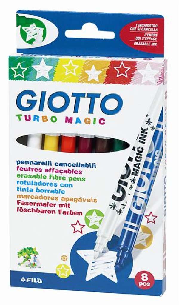 Filctollak GIOTTO Turbo Magic / 8 szín (kreatív kellékek)