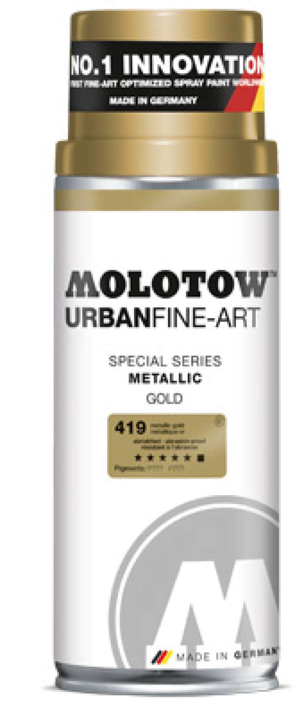 Spray MOLOTOW? UFA Metallic 400 ml | különböző színek (kreatív kellékek)