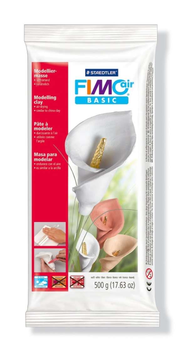 FIMO Air BASIC modellező massza 500 g - fehér (Hobbi kellék)