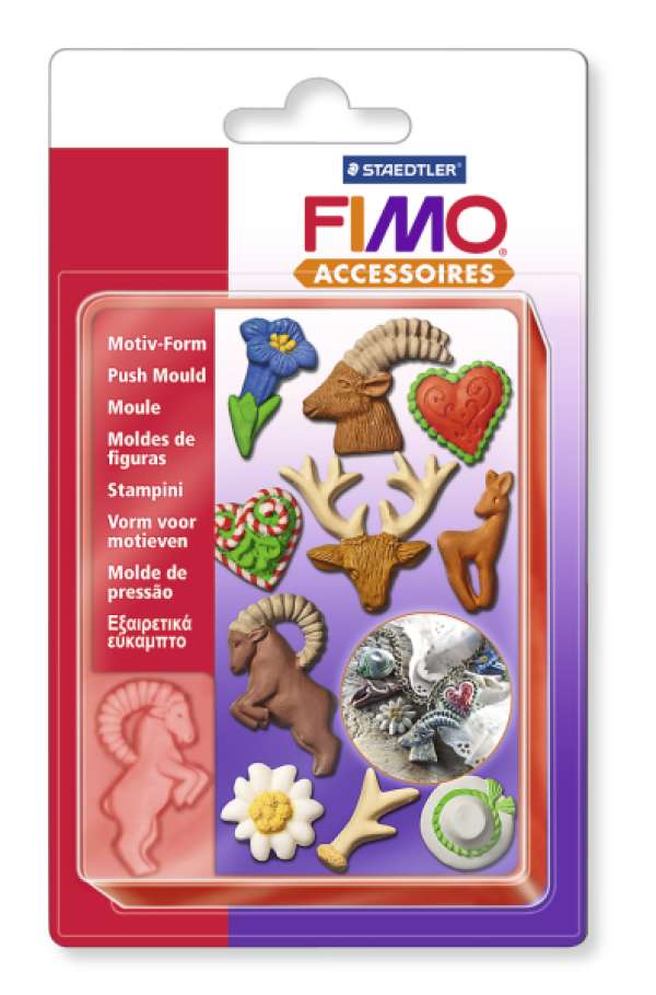 Fimo szilikon forma - Alpesi motívumok (fimo formák)
