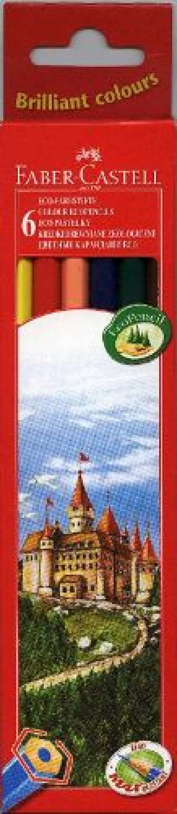 Castell szinesceruza készlett - 6 szín (Faber Castel - Classic)