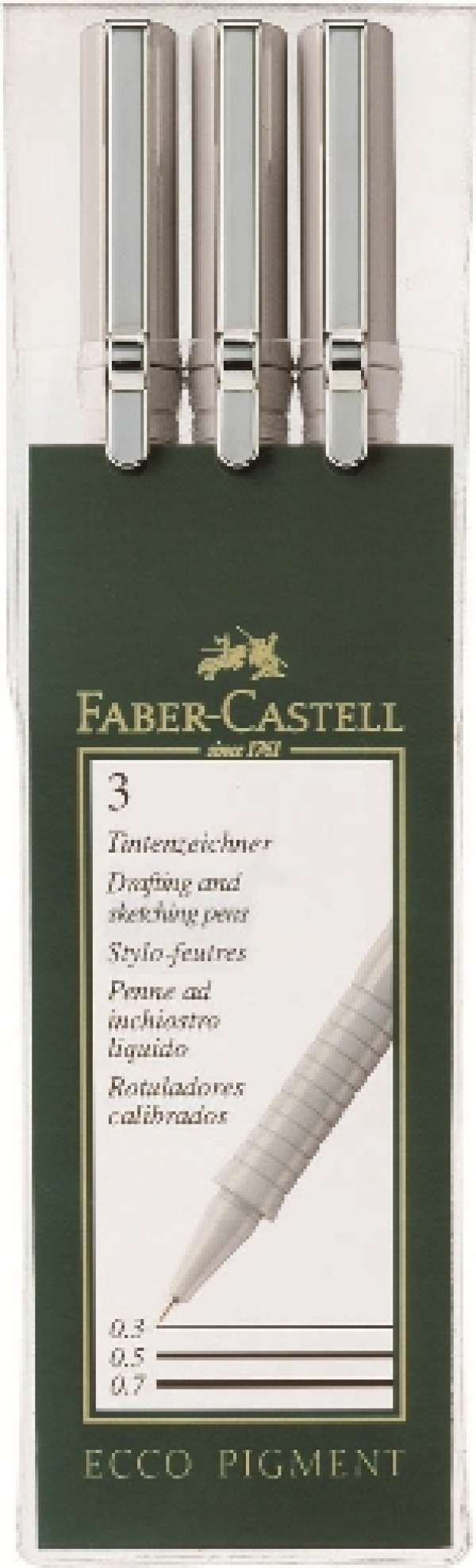Ecco pigment szett 0.3-0.5-0.7 mm (Faber Castel - Ecco pigment)