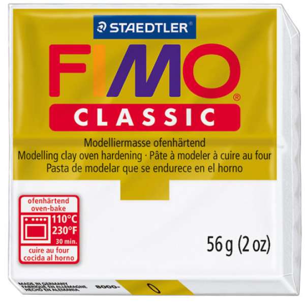 FIMO Classic süthető gyurma 56 gr-fehér (kreatív készlet)
