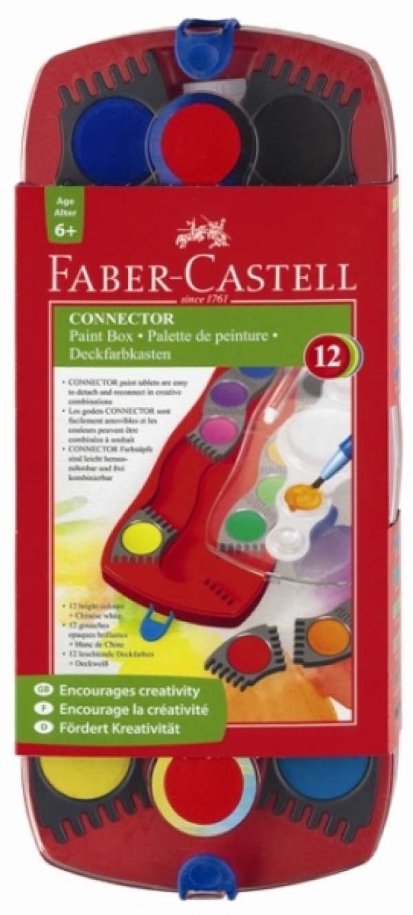 12 színű emeletes vízfesték (Faber Castell vízfestékek)