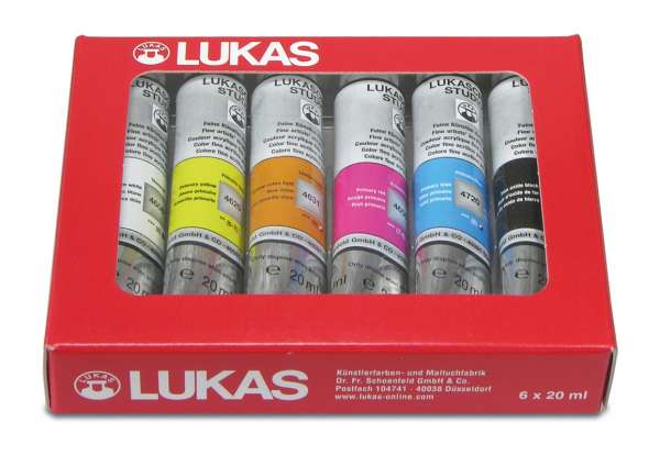 Akril szett 6 x 20ml (Lukas Studio akrilfesték)