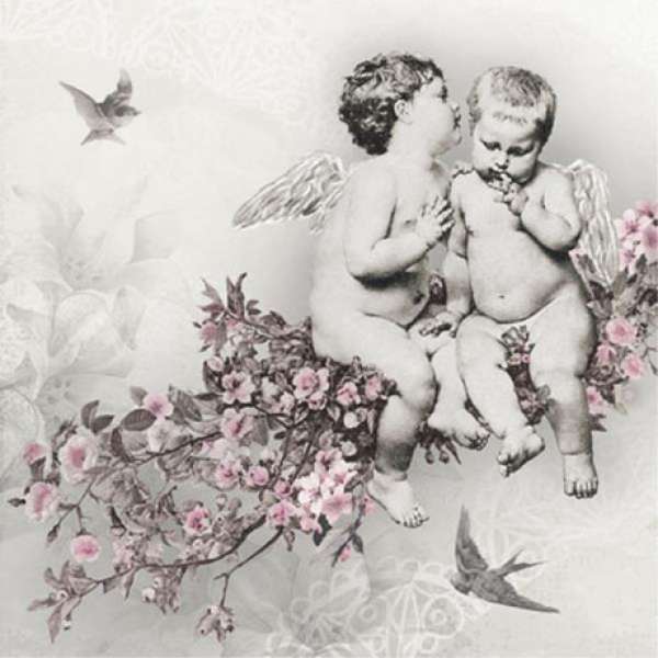 Decoupage szalvéta - Angyalok - 1 db (decoupage)