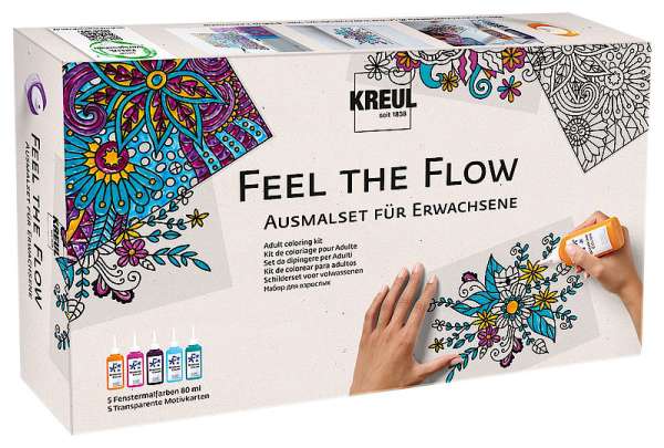 Üvegfesték készlet Feel the flow / 10 részes (Üvegfesték C. Kreul)