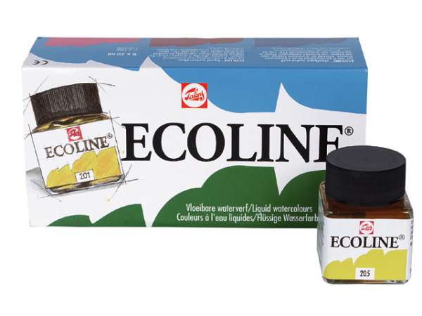 Akvarell festék készlet Ecoline 8x30ml (Akvarell festékek Ecoline)
