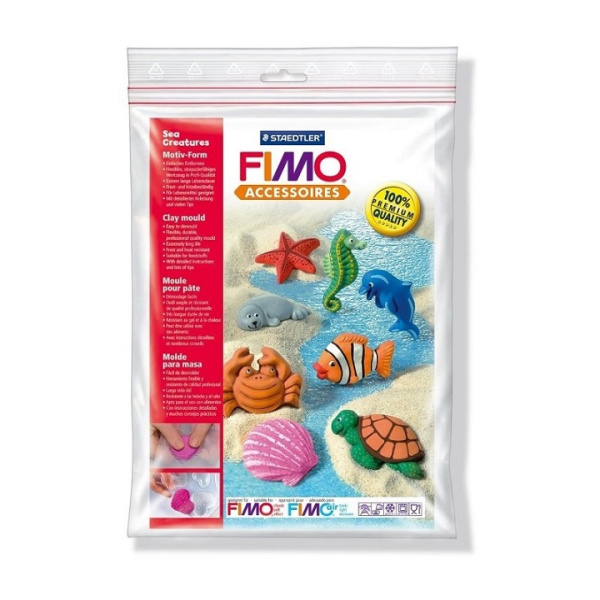 FIMO szilikon forma - tengeri apró figurák (kreatív kellékek)