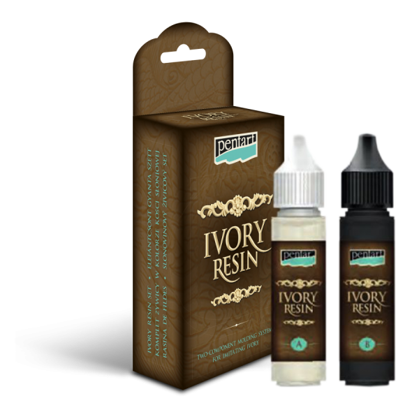 Elefántcsont gyanta Ivory Resin / szett 2 x 20 ml  (elefántcsont gyanta)