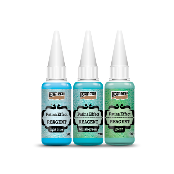Patina effekt reagens / szett 3 x 20 ml (patina effekt reagens készlet)