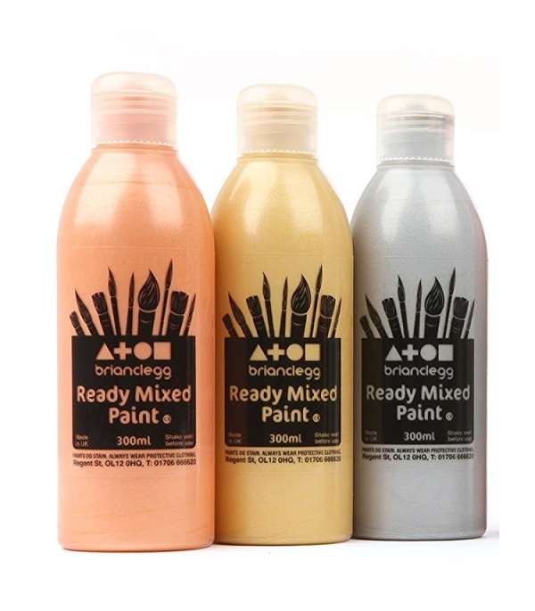 Grafikus festék metalikus Brian Clegg Ready Mixed Paint 300 ml - Pewter ()