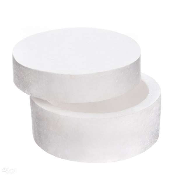 Hungarocell box kerek 13.5 cm (kreatív kellékek hungarocellből)
