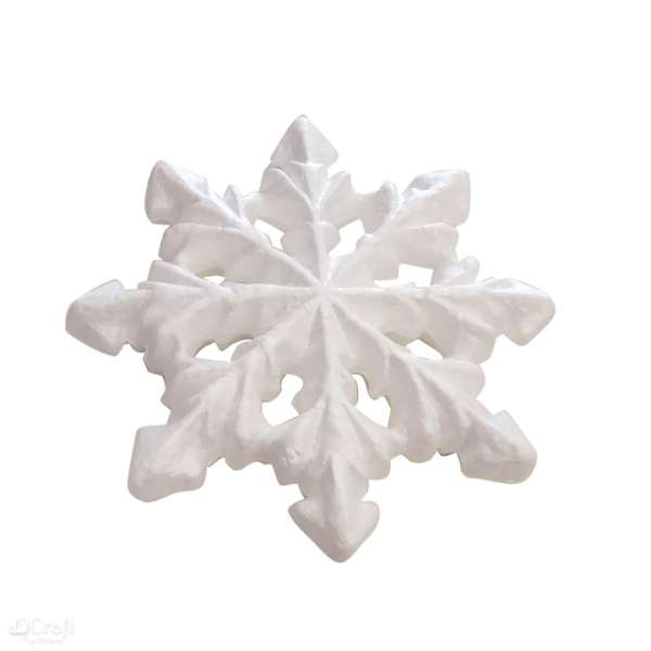 Hungarocell hópehely 17.5 cm (kreatív kellékek hungarocellből)