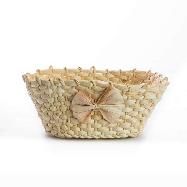 Kosár kukoricahéjból 24x16x9.5 cm (kosár kukoricahéjból dekorálásra)