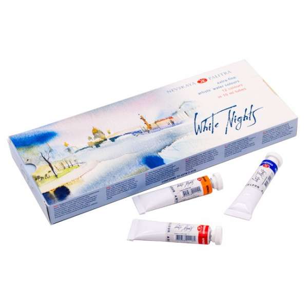 Akvarell festék készlet White Nights tubusban / 12x10 ml (akvarell)