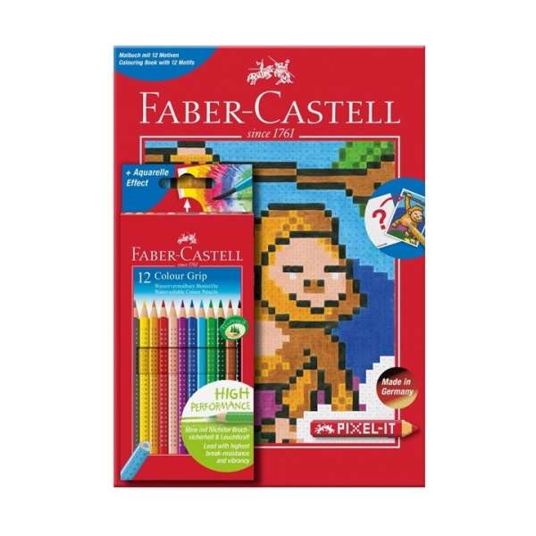 Akvarell pasztell ceruzák 12 színes + Pixel book (Akvarell pasztell)