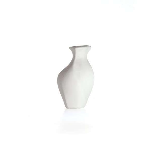 Váza - égetett félkész termék - 7.5x4x12 cm (Vázafestészet)
