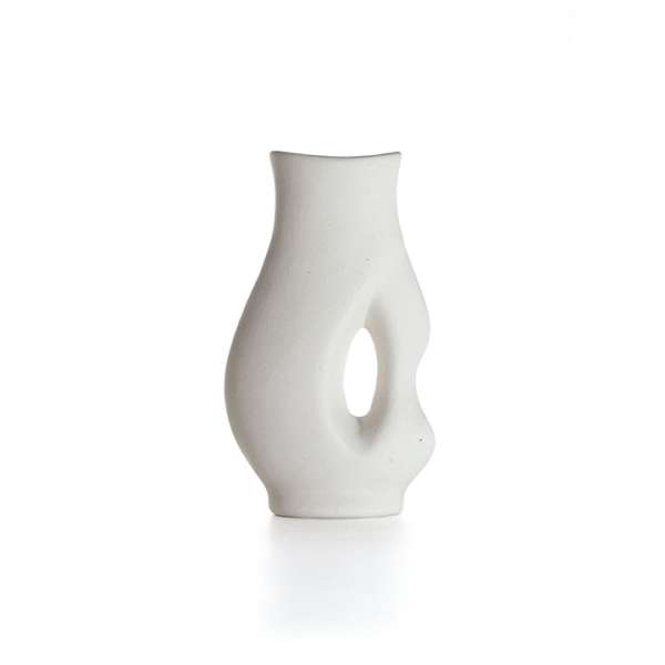 Váza - égetett agyag félkész termék - 10x4.5x17 cm (Vázafestészet)