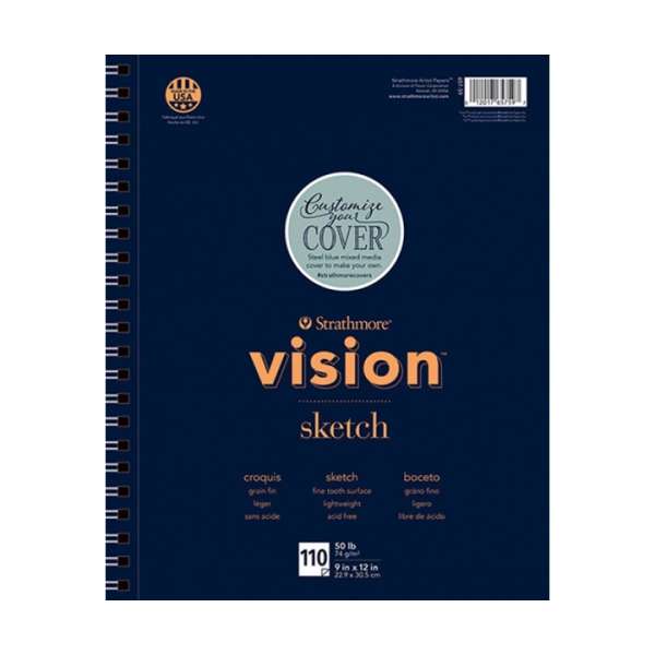 Vázlattömb Strathmore Vision 110 lapos - 22.9 x 30.5 cm (Strathmore)
