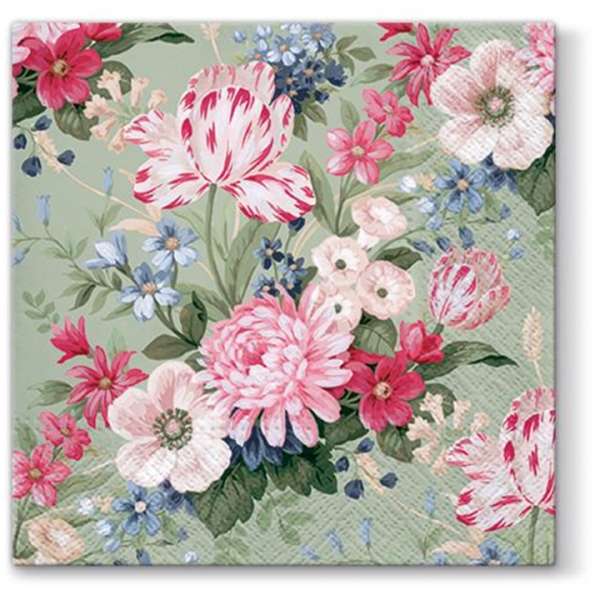 Aromatizált Decoupage szalvéták Calm Flowers - 1 db (Decoupage szalvéták)