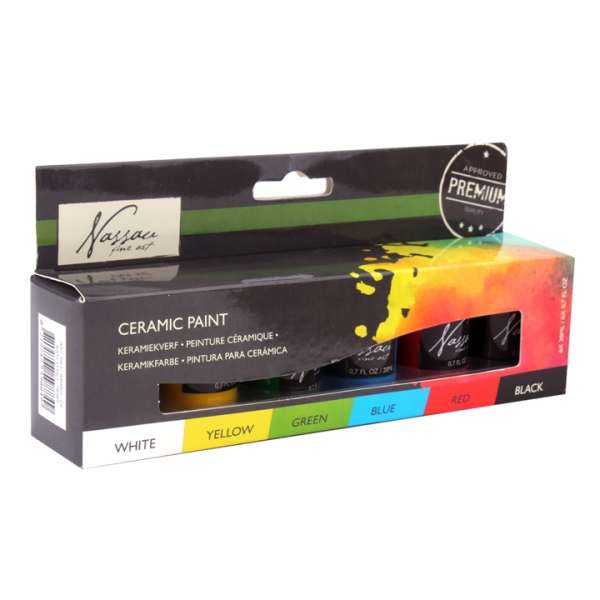 Kerámiafestékek Nassau Fine Art 6x20 ml (kerámiafesték készlet)