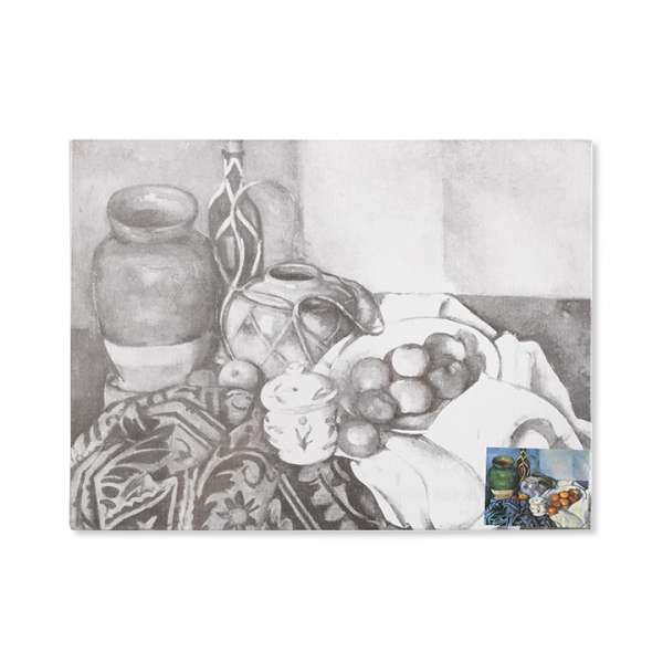 Vászon kartonon műalkotás vázlatával Cézanne - Still life with apples