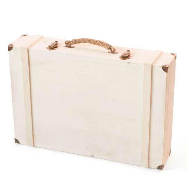 Bőrönd szerelvényekkel 53 x 31 x 14 cm (bőrönd nyír rétegelt lemezből)