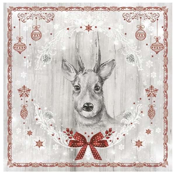 Decoupage szalvéta  Painted Deer - 1 db (decoupage szalvéták)