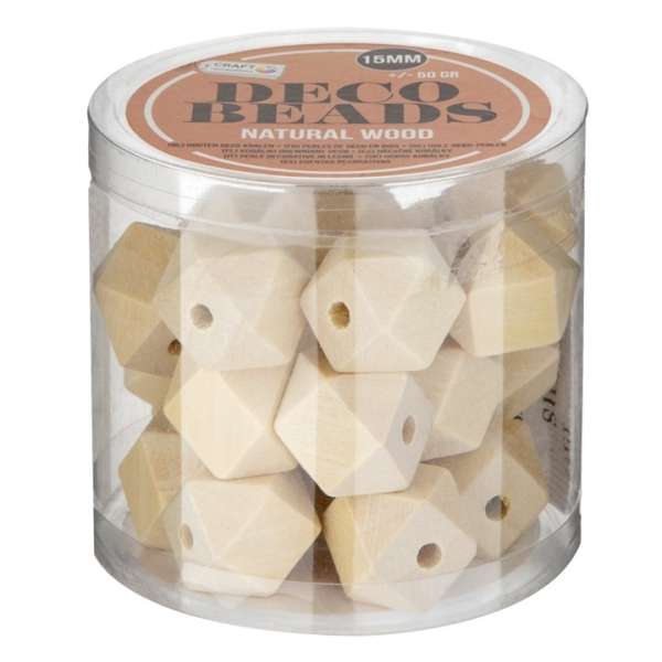 Nagy fa gyöngyök 15 mm - 50 gr (dekoratív gyöngyök)