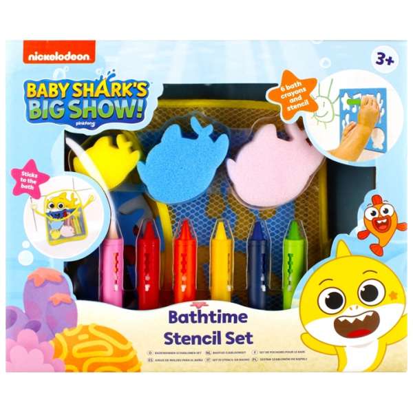Baby Sharks zsírkrétakészlet a fürdéshez (zsírkrétakészlet a fürdéshez)