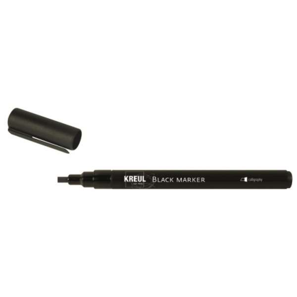 Fekete marker Kreul  | különböző hegyek (Fekete filctoll)