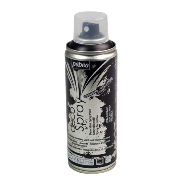Akril kréta spray festék Pebeo 200 ml fekete (akril spray)