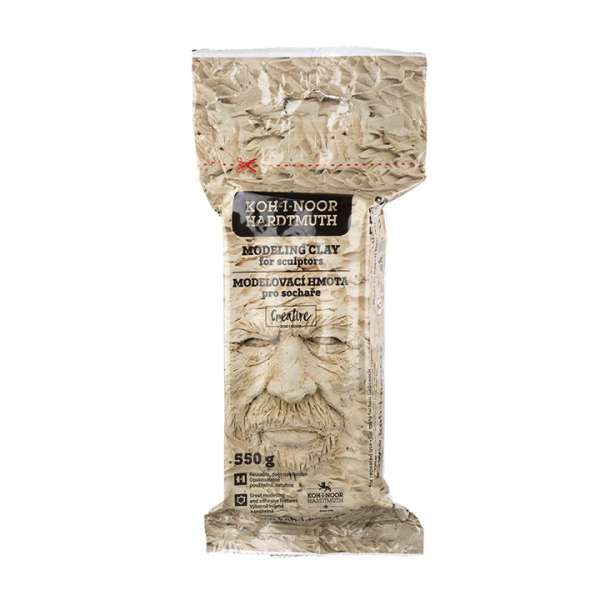 KOH-I-NOOR modellező agyag szobrászoknak - okker, 550 g