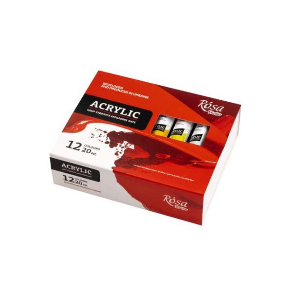 Akril festékkészlet ROSA STUDIO | 12x20 ml