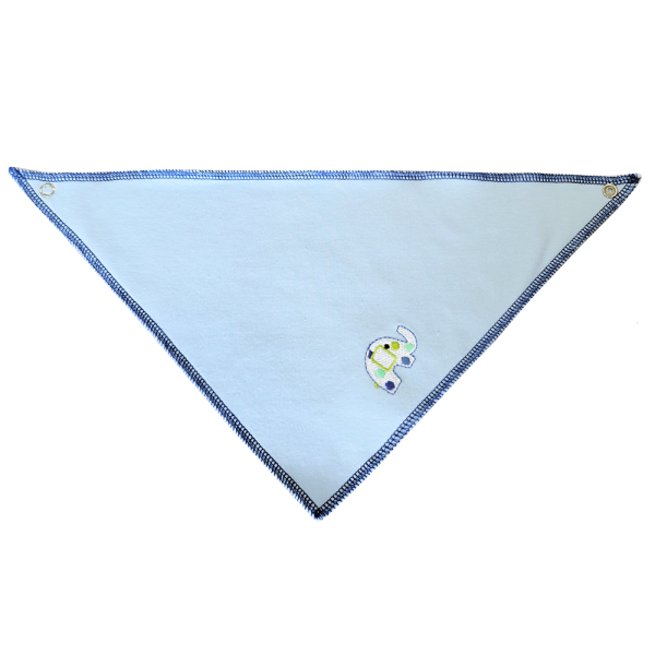 Elefánt mintás kék nyálkendő