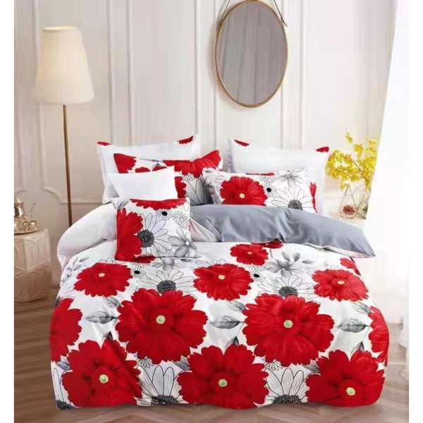 Gerbera virágmintás 3 részes ágyneműhuzat