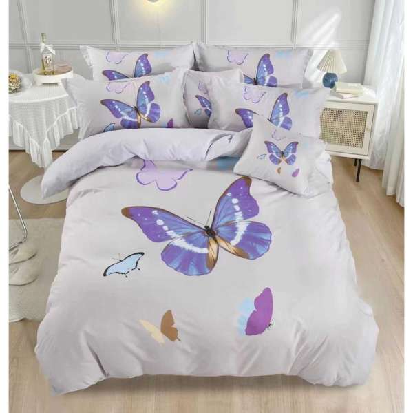 Light gray butterfly 3 részes ágyneműhuzat