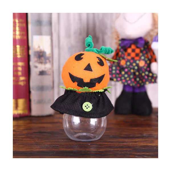 Halloween tökös cukorkatartó
