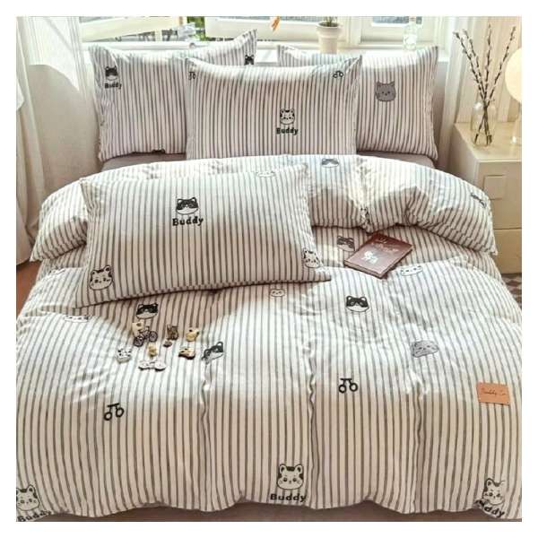 Stripe kitty gyerek ágyneműhuzat szett - 2 részes