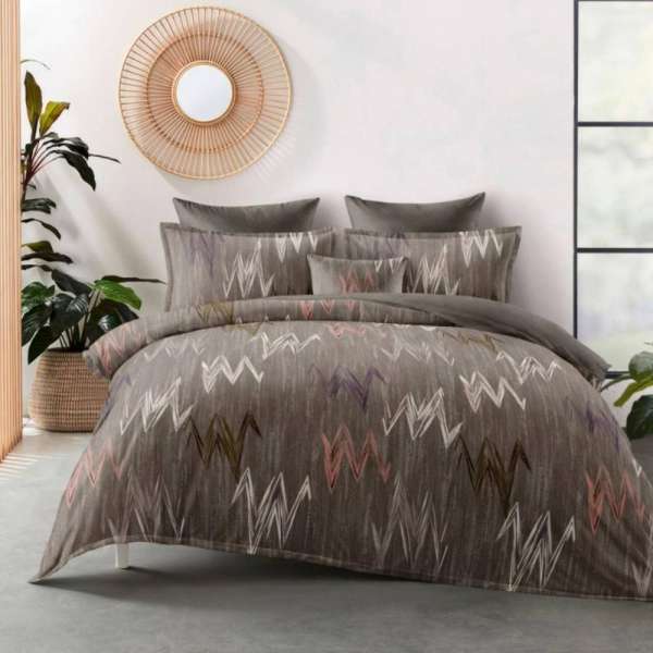 Zig zag 6 részes flanel ágyneműhuzat