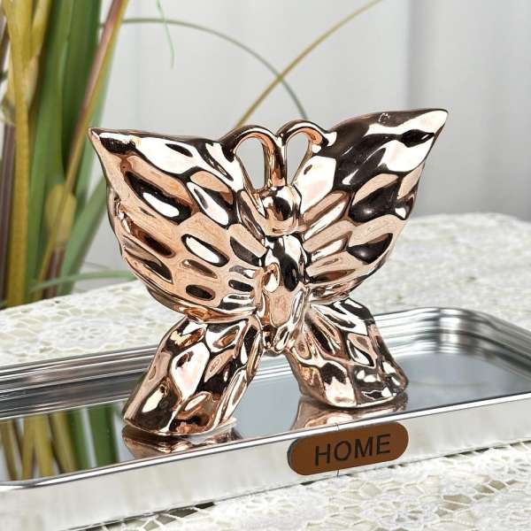 Pillangó alakú dekoráció - Mályva