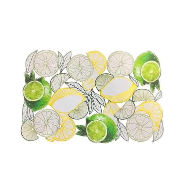 Citrus harmony citrom mintás alátét - 25x40 cm