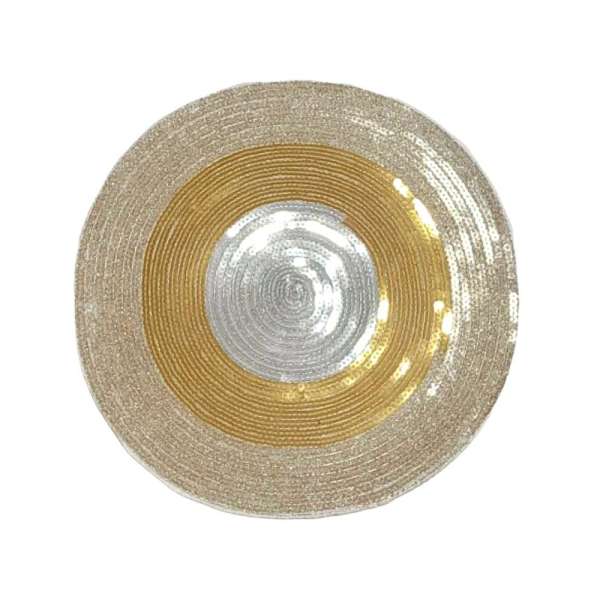 Flitteres kerek tányéralátét - 29x29cm