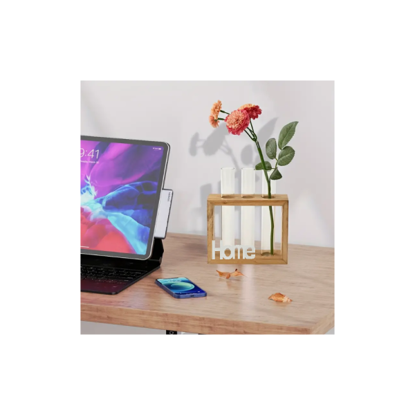 Home feliratos mini üvegváza - háromüveges kivitel