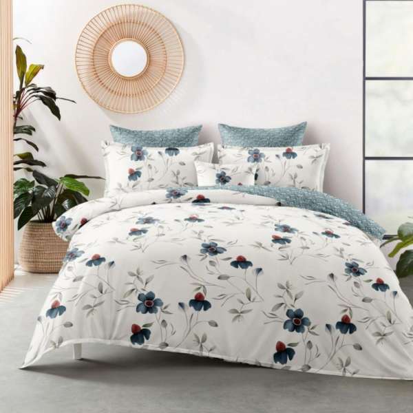 Blooming elegance virágos 7 részes flanel ágyneműhuzat