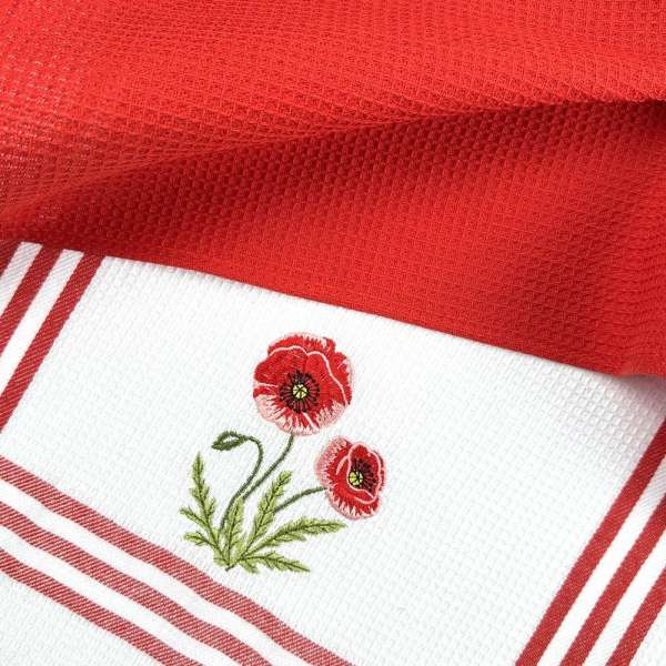 Pipacs mintás 2 részes konyharuha szett