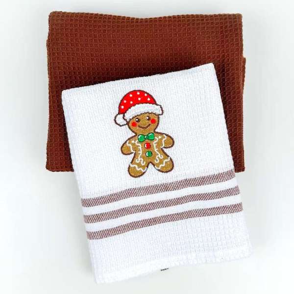 Barna 2 részes karácsonyi konyharuha szett