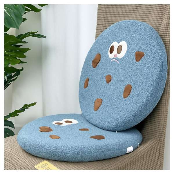 Sütemény mintás székpárna - Kék