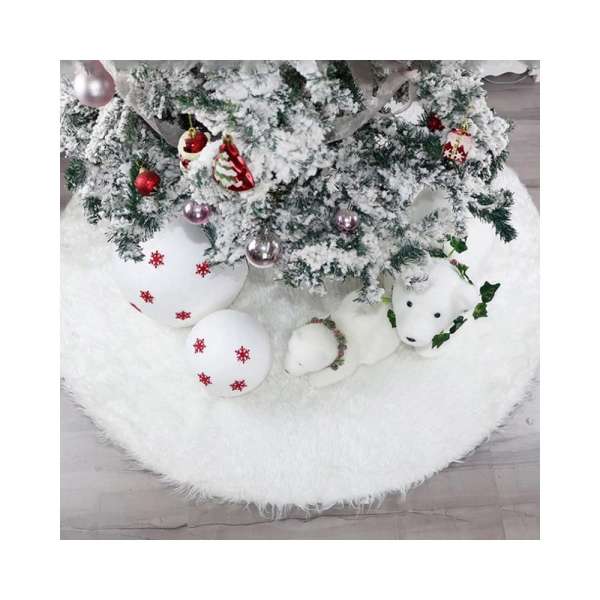 Karácsonyfa talp takaró - Fehér -120 cm